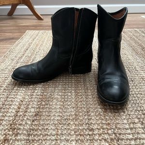 Frye Melissa Button Short Leather Boots